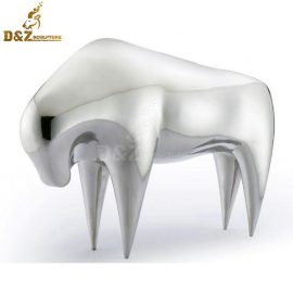 stainless steel sculpture art sculpture for sale chair for art DZM 663