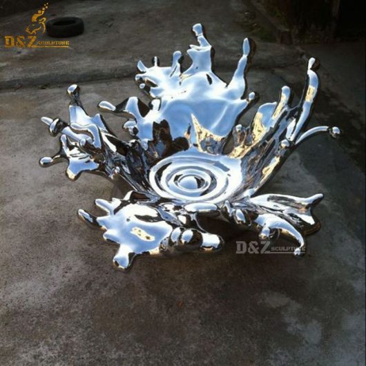 large stainless steel sculpture art modern design for sale garden decor DZM 694