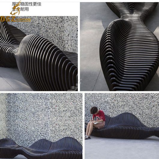 length bench modern sculpture for garden decor art design for sale DZM 665 (1)