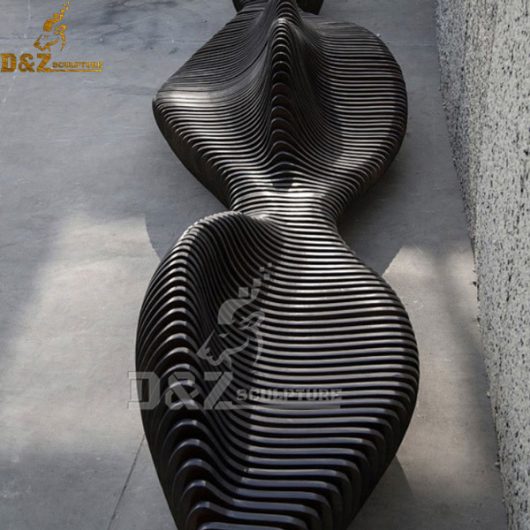 length bench modern sculpture for garden decor art design for sale DZM 665 (3)