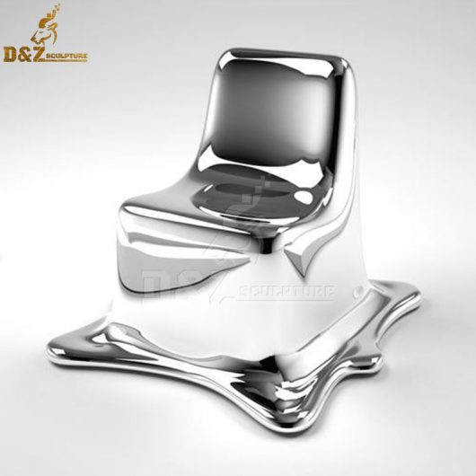 stainless steel sculpture art chair modern sculpture for home decor DZM 732