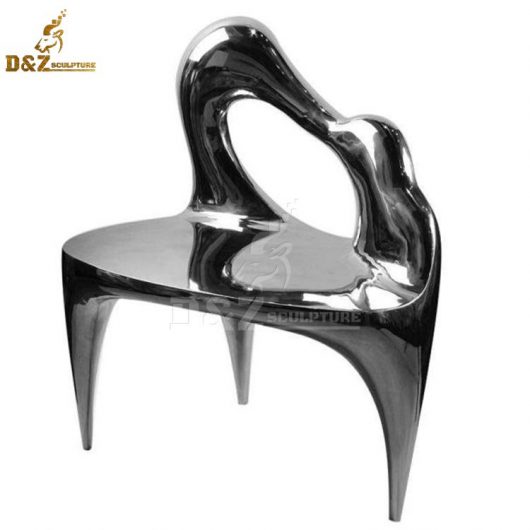 stainless steel sculpture art design chair for modern home design DZM 738
