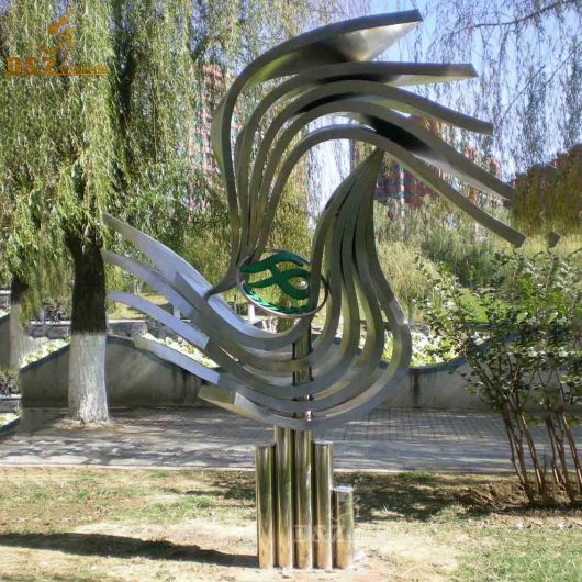 stainless steel sculpture art design modern garden decor DZM 759