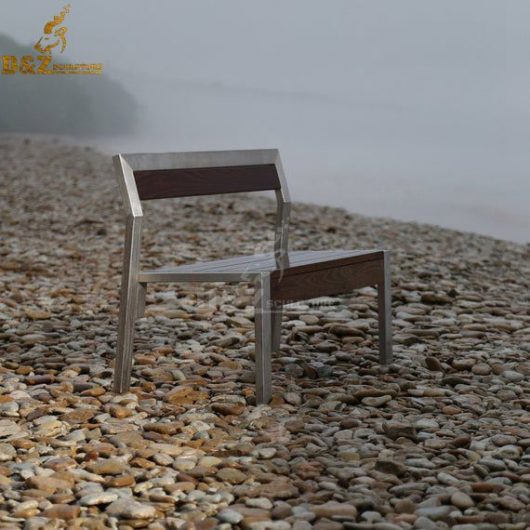 stainless steel sculpture art modern chair design for home decor DZM 731