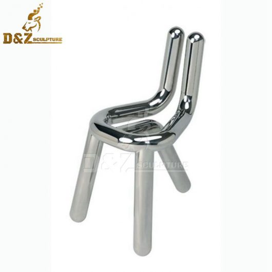 stainless steel sculpture art modern for sale luxury chair for home decor DZM 673
