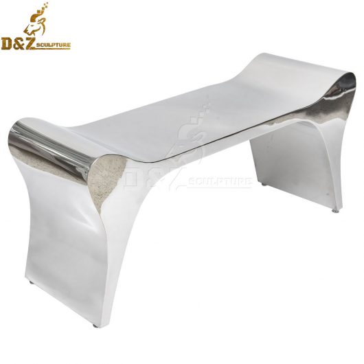 stainless steel sculpture art modern mirror finishing chair for sale DZM720 (1)