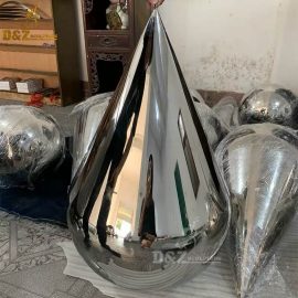 stainless steel sculpture mirror finishing art design for sale DZM 701