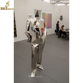 art modern stainless steel sculpture art metal abstract figure DZM 791