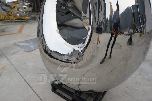 stainless steel 3D abstract mirror finishing sculpture art letter metal 8 design DZM 800