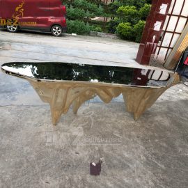stainless steel coffee table sculpture modern rockery design for sale DZM 809 (3)