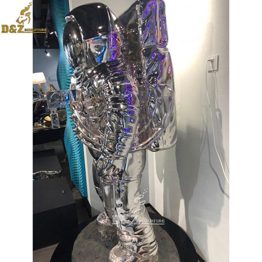 stanless steel figure astronauts sculpture metal art abstract sculpture DZM 805 (1)