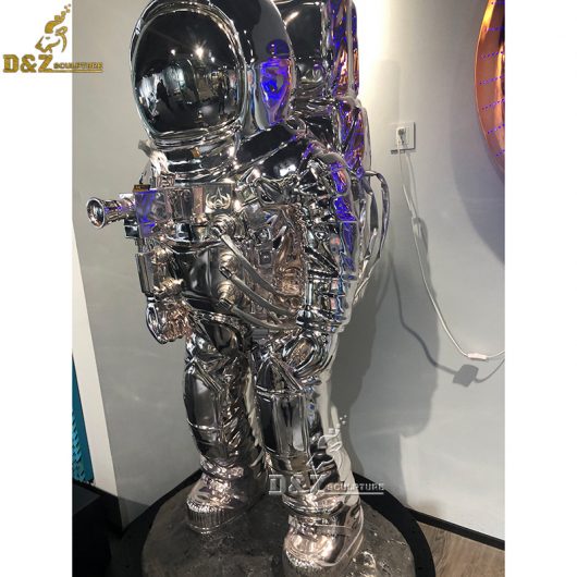 stanless steel figure astronauts sculpture metal art abstract sculpture DZM 805 (3)