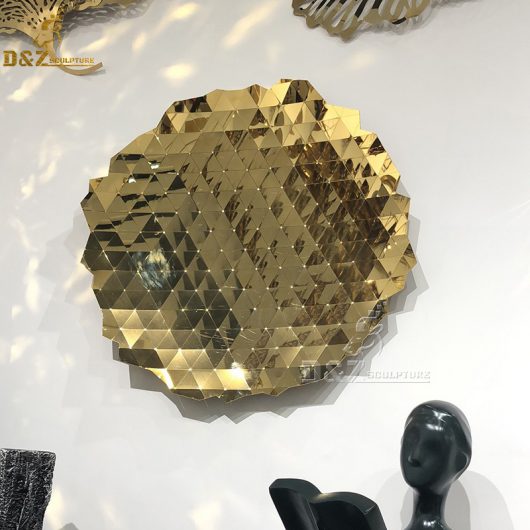 wall sculpture art modern gold diamond Splicing wall decor DZM 839