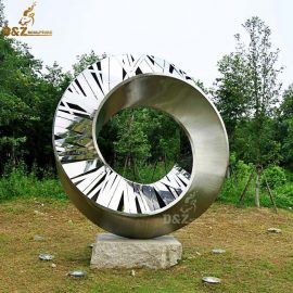 art abstract circle sculpture modern sculpture for garden decoration DZM 873