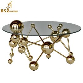stainless steel art coffee table sculpture modern art design for sale DZM 868