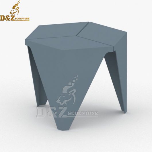 Modern white coffee table decor stainless steel metal table for hotel decor DZM 943 (1)