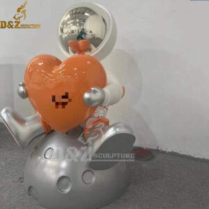 a set of artist creating astronaut sculpture cartoon astronaut sculpture design DZM 949 (4)