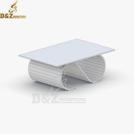 stainless steel modern coffee table and end tables for home decoration DZM 944
