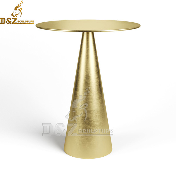 DIY round coffee table metal gold end table for home decoration DZM 990 (1)