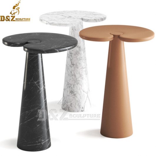 DIY round coffee table metal gold end table for home decoration DZM 990 (2)
