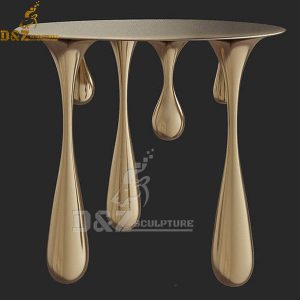 DIY stainless steel golden plated modern coffee table for home decoration DZM 967