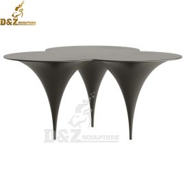 abstract table sculptures art design stainless steel metal table for sale DZM 995