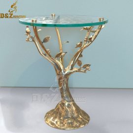 dead branches design modern sculpture coffee tables with glass top DZM 964 (1)