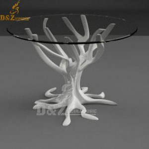 dead branches design modern sculpture coffee tables with glass top DZM 964 (2)