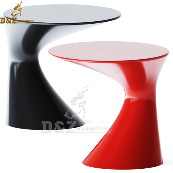 metal art small coffee table black and red modern coffee table for home DZM 987