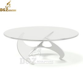 metal round art table sculptures home decor stainless steel art for home DZM 997