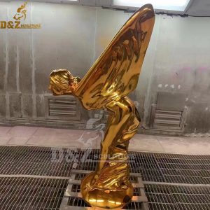 stainless steel plated golden woman is drancing for home decoration DZM 975stainless steel plated golden woman is drancing for home decoration DZM 975