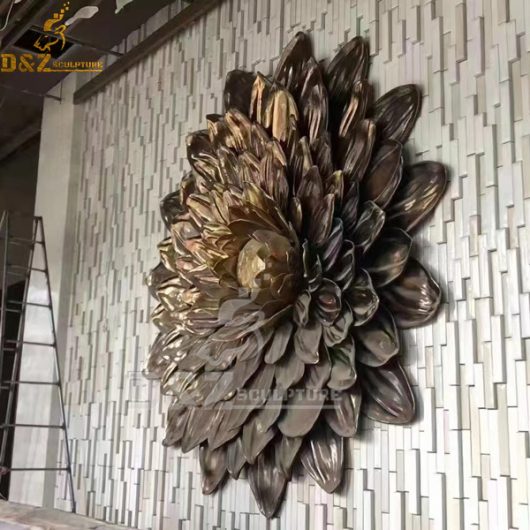 decorative wall sculpture 3d metal wall art sculpture for home decoration DZM 1060 (2)