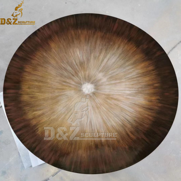 stainless steel disc colorful sculpture art design for living room decoration DZM 1030 (1)