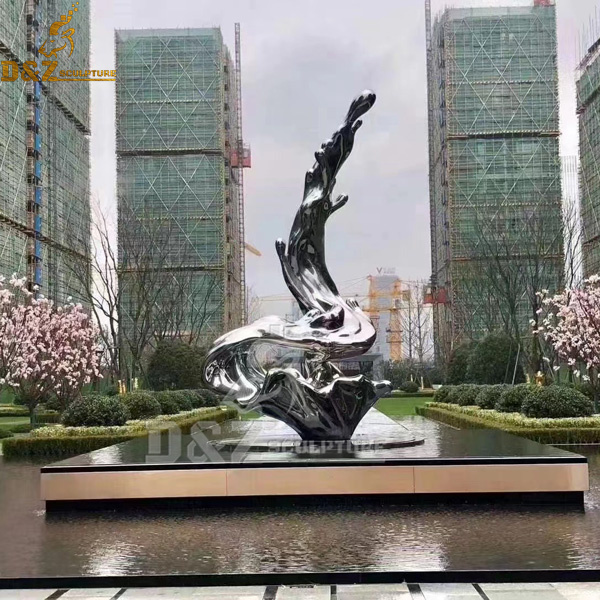 stainless steel sculpture art modern metal sculpture for garden decoration DZM 1056