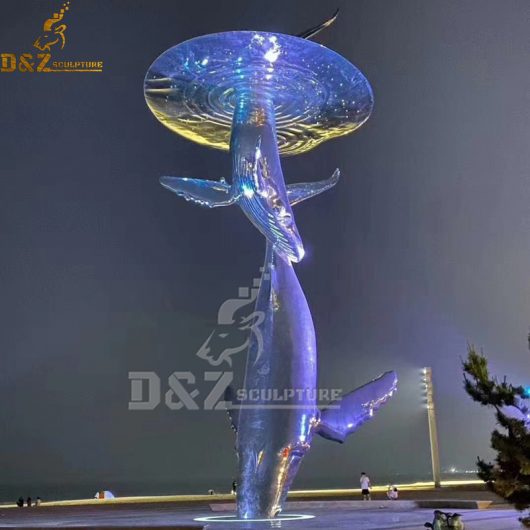 stainless steel metal fish sculpture stand in the part DZM 1110 (2)