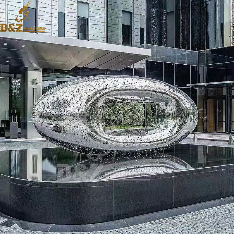 stainless steel sculpture metal sphere garden large sculpture for sale DZM 1117