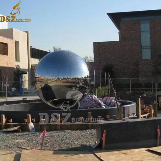 stainless steel art modern metal sphere sculpture for sale DZM 1175 (2)