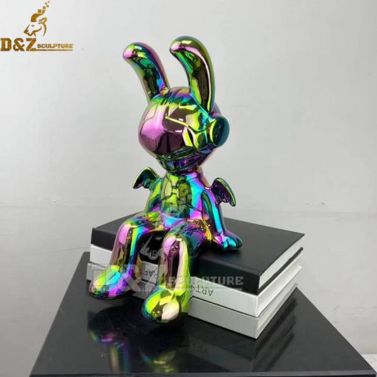 stainless steel plated knickknack small metal art sculptures for table decor DZM 1154 (2)