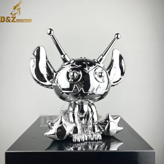 stainless steel plated knickknack small metal art sculptures for table decor DZM 1154