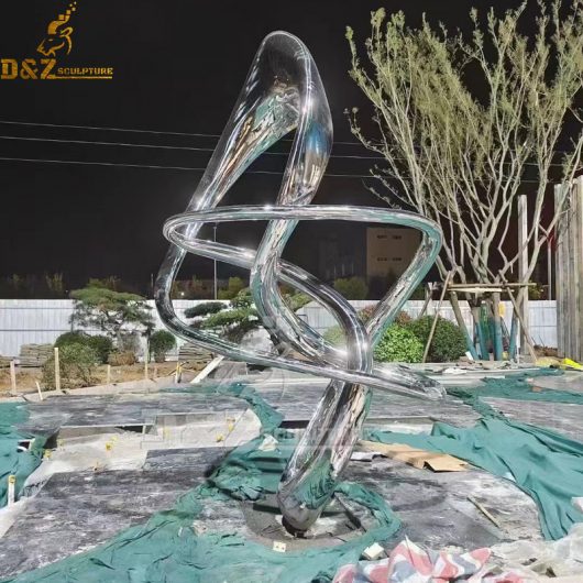 stainless steel sculpture abstract sculpture art modern sculpture for sale DZM 1174
