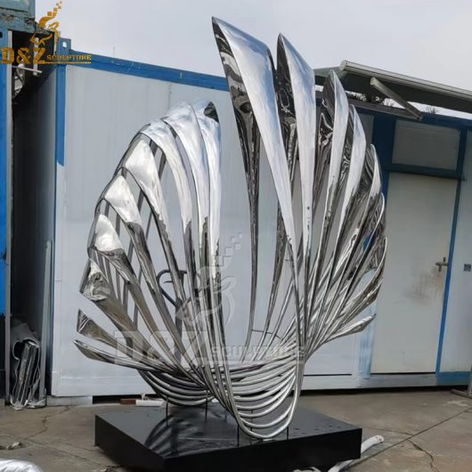 stainless steel sculpture art abstract wing sculpture for sale DZM 1167