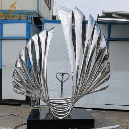 stainless steel sculpture art abstract wing sculpture for sale DZM 1167