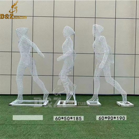stainless steel wire white figure for park man exercising for sale DZM 1156 (1)