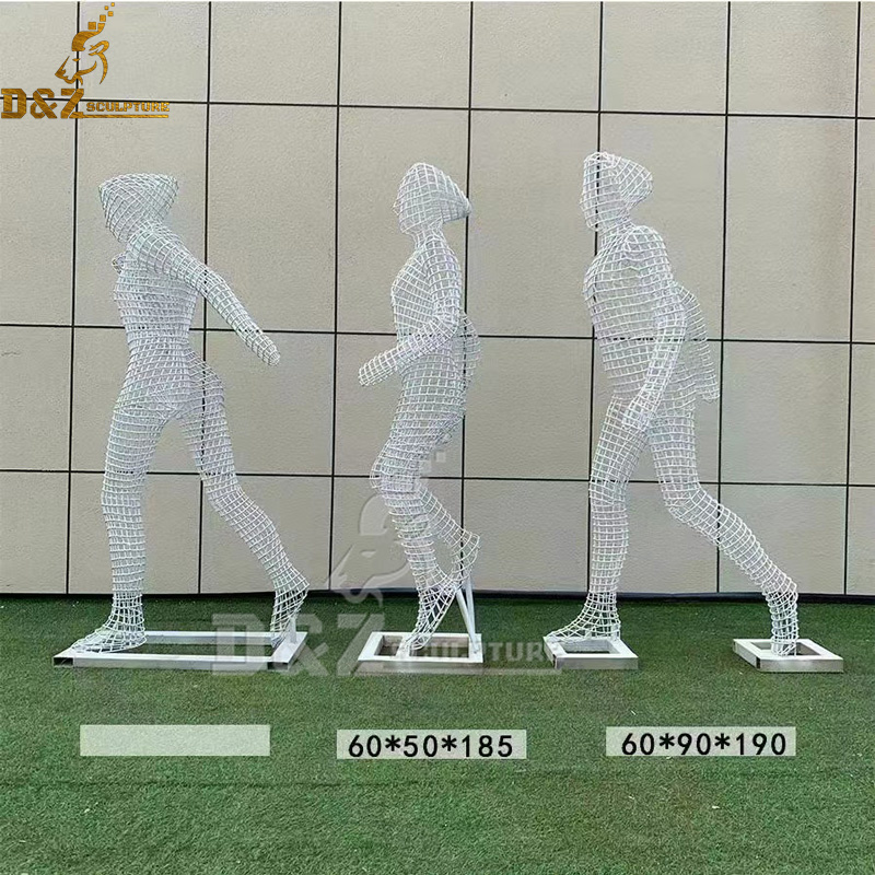 stainless steel wire white figure for park man exercising for sale DZM 1156 (1)