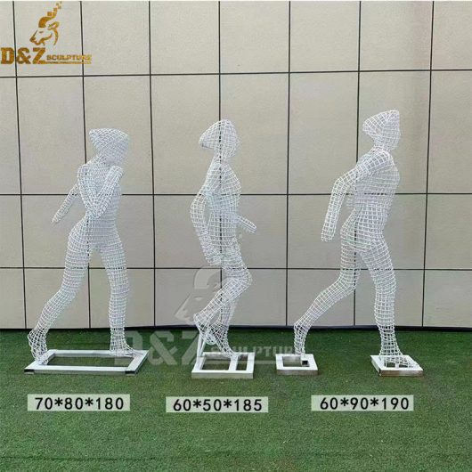 stainless steel wire white figure for park man exercising for sale DZM 1156