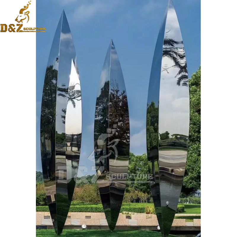 stainless steel custom made abstract art sculpture modern art design for garden DZM 1215