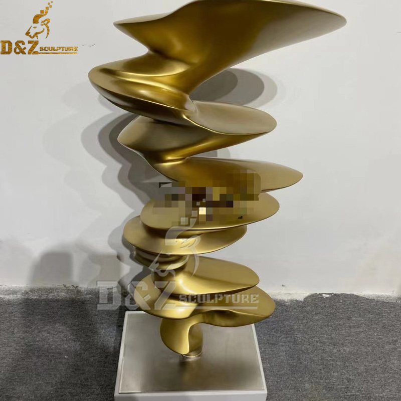stainless steel sculpture art modern abstract art wind sculpture for garden DZM 1211