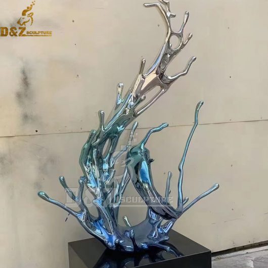 stainless steel sculpture art sculpture water splash sculpture for garden DZM 1213