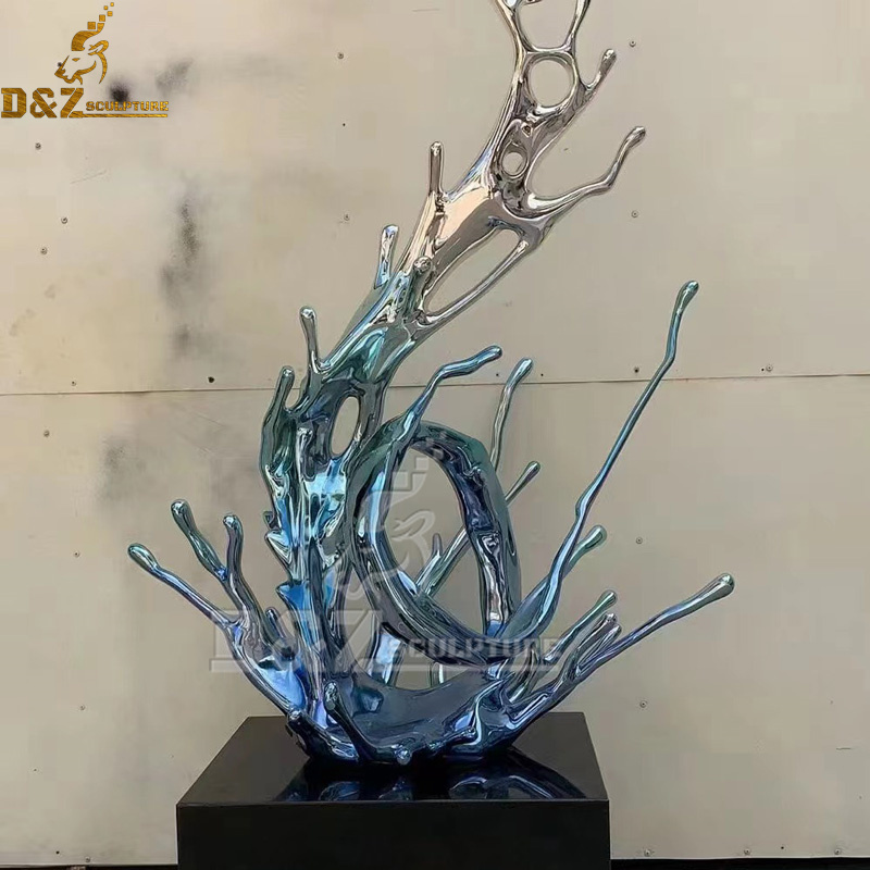 stainless steel sculpture art sculpture water splash sculpture for garden DZM 1213 (4)