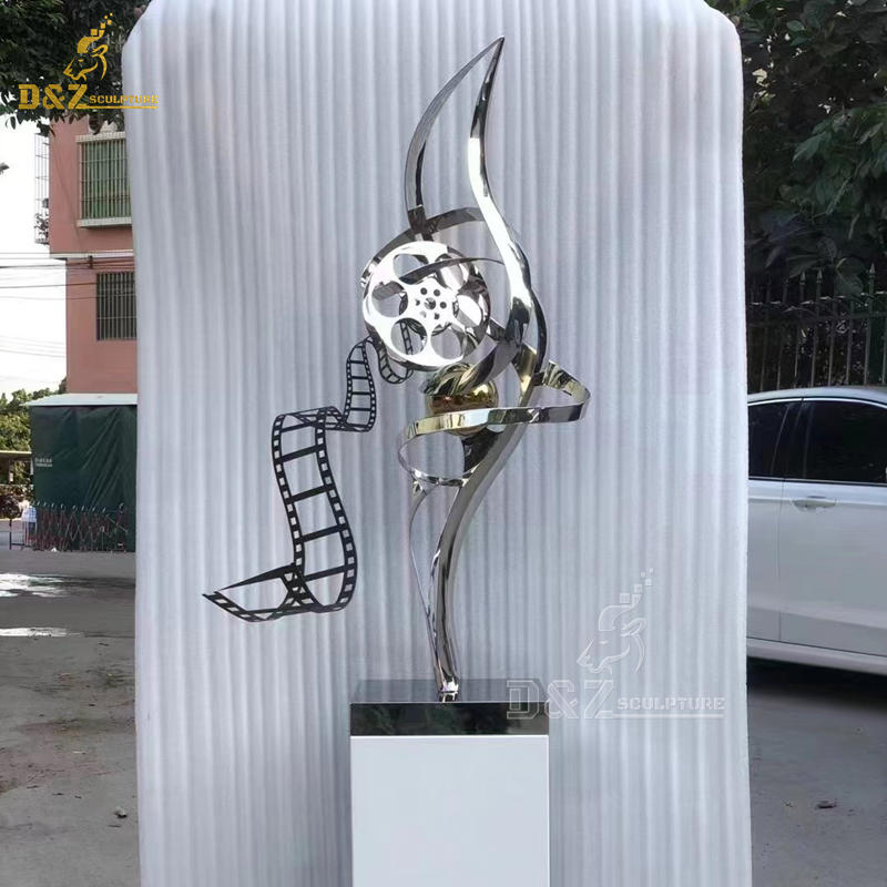 metal bird sculptures for the garden stainless steel abstract bird sculpture DZM 1241 (1)